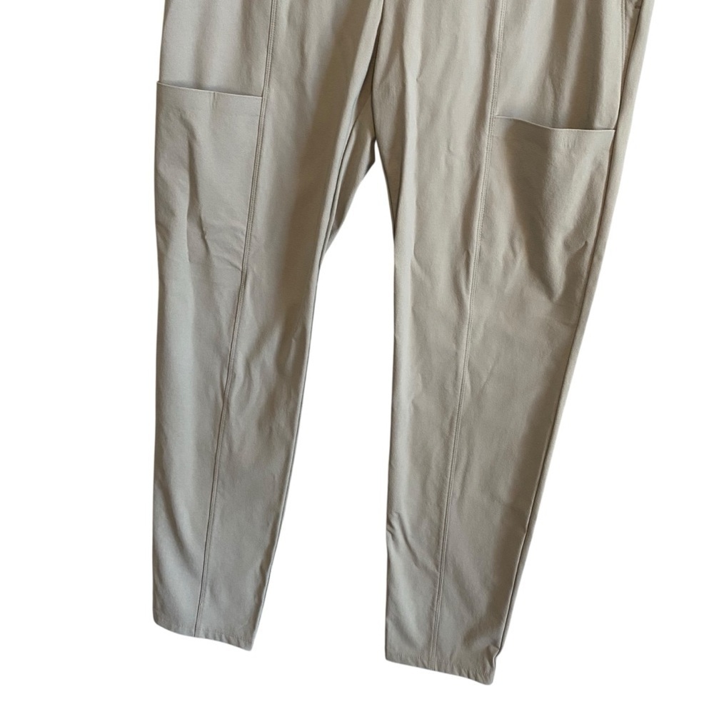Athleta Beige Tan Neutral Mid Rise Wander Stash Skinny Pant Size 14 - Picture 2 of 7